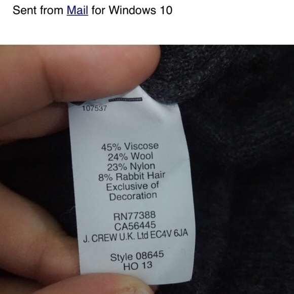 J. Crew two-toned sweater with functional buttons - Picture 8 of 8